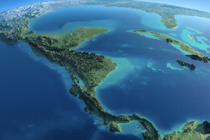 mapa centroamerica relieve